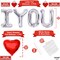 40-Inch Silver ‘I Love You’ Foil Balloon – Giant Heart Balloon for Him, Valentine’s Day & Romantic Party Decorations